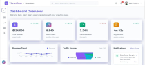 VibrantDash – SaaS Analytics Dashboard UI Kit Screenshot 1